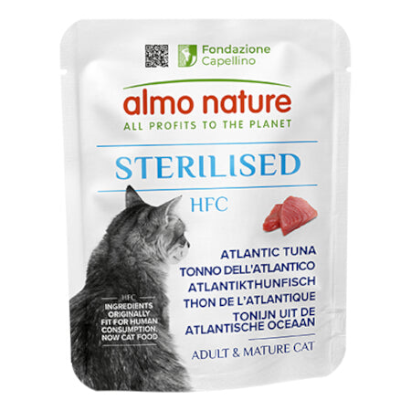 Almo Nature HFC Sterilised Cats - Tonno dell'Atlantico 50g Almo Nature HFC Sterilised Cats - Tonno dell'Atlantico 50g